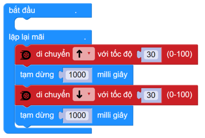 Bài 1: Cùng di chuyển nào